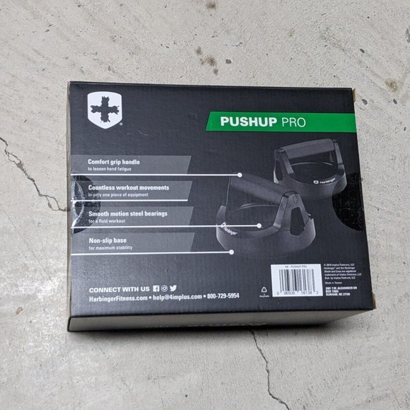 Brand New Harbinger Push Up Pro Fitness Trainer Rotating Handles Workout - Picture 10 of 11